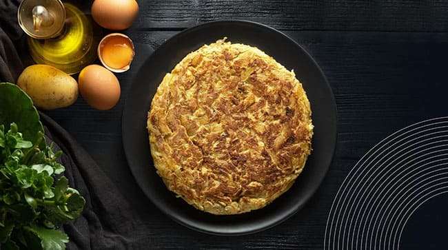 Guía de compra infografía para elegir sartenes para tortillas de patatas