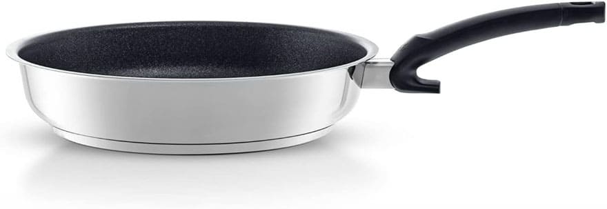 Sartén Fissler Adamant de acero inoxidable con recubrimiento antiadherente partículas de carburo de silicio
