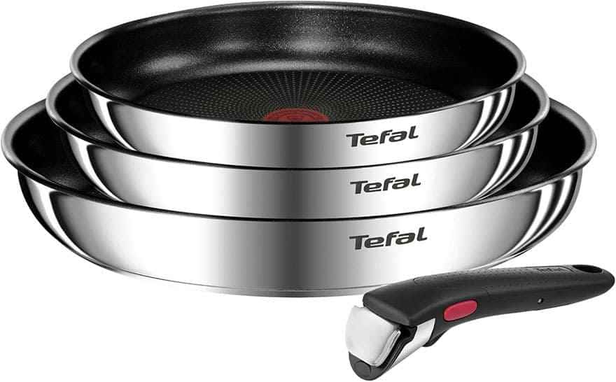 tefal ingenio juego de sartenes modulares para ahorrar espacio